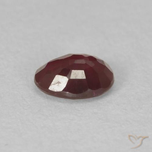 Ruby Gemstone in 5 x 4 mm (calibrated) Size for Sale, Ruby Stone in Deep Red Color