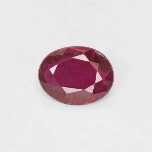 0.26 ct Red Ruby Stone, Natural Ruby in Oval Facet Shape for Sale