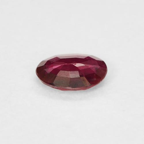 Ruby Gemstone in 4.7 x 3.7 mm Size for Sale, Ruby Stone in Deep Red Color