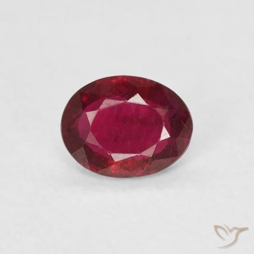 0.38ct Natural Dark Red Ruby, Oval, VVS-VS