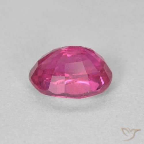 Ruby Gemstone in 7 x 5 mm (calibrated) Size for Sale, Ruby Stone in Pinkish Red Color