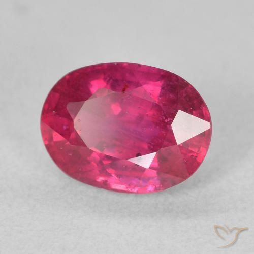 2.11 ct Red Ruby Stone, Natural Ruby in Oval Facet Shape for Sale