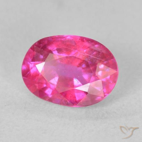1.68 ct Pink Ruby Stone, Natural Ruby in Oval Facet Shape for Sale