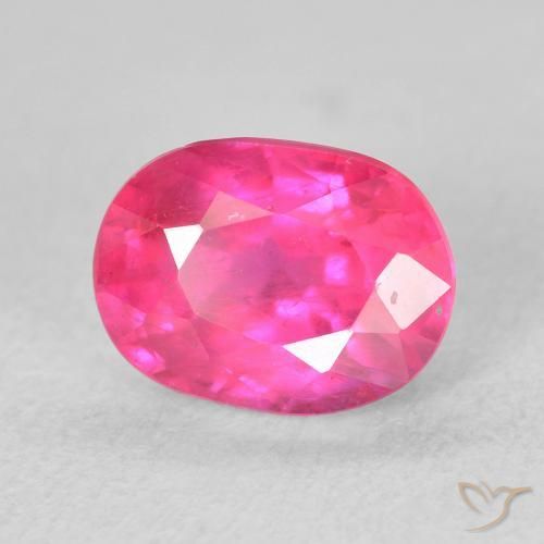 2.27 ct Pink Ruby Stone, Natural Ruby in Oval Facet Shape for Sale
