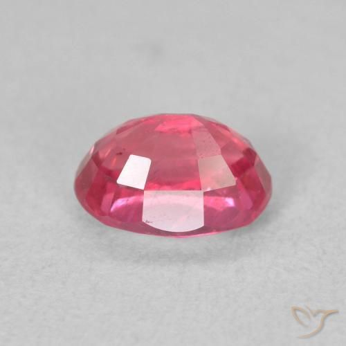 Ruby Gemstone in 7 x 5 mm (calibrated) Size for Sale, Ruby Stone in Intense Pink Color