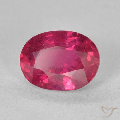 1.90 ct Red Ruby Stone, Natural Ruby in Oval Facet Shape for Sale