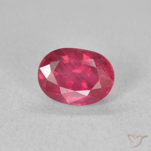 1.41ct Natural Pinkish Red Ruby, Oval, VS