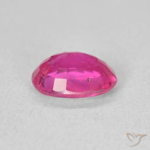 Ruby Gemstone in 8 x 6 mm (calibrated) Size for Sale, Ruby Stone in Hot Pink Color