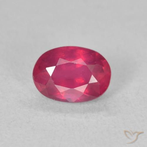 1.34ct Natural Reddish Pink Ruby, Oval, VS