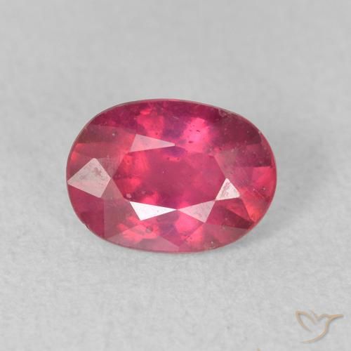 1.08ct Natural Pinkish Red Ruby, Oval, VS