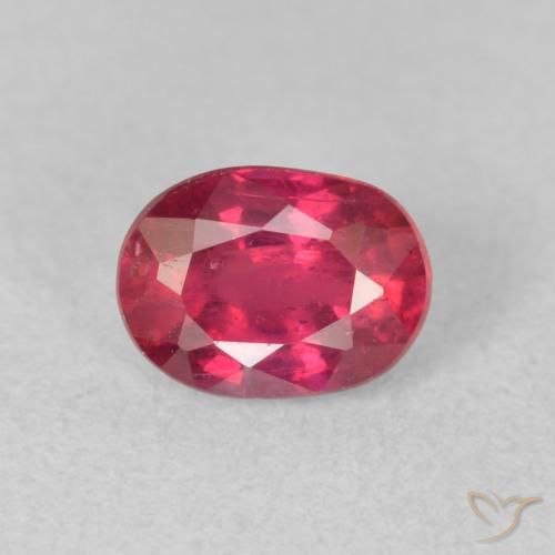 1.13ct Natural Pinkish Red Ruby, Oval, VS