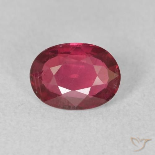 0.85ct Natural Jam Red Ruby, Oval, VS