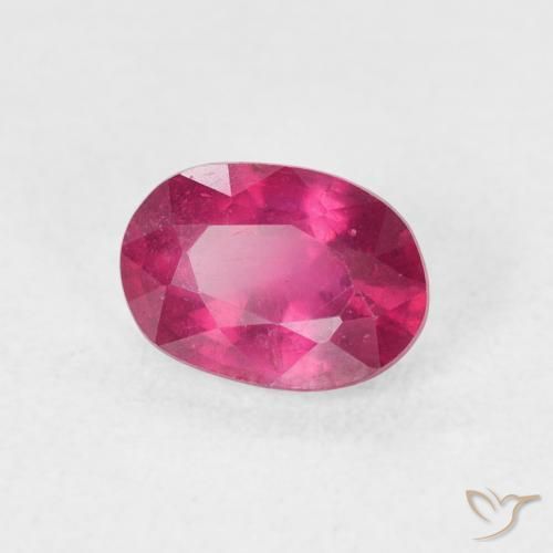 1.29 ct Red Ruby Stone, Natural Ruby in Oval Facet Shape for Sale