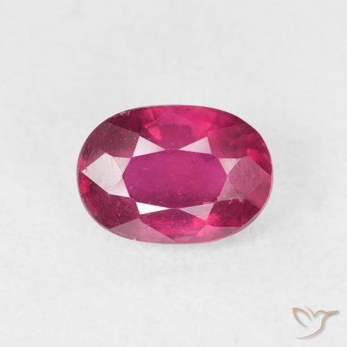 1.32ct Natural Pinkish Red Ruby, Oval, VS