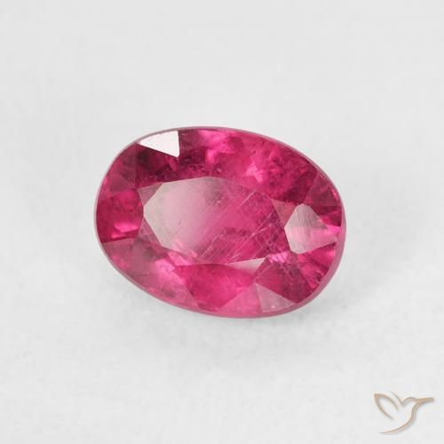 1.59 ct Pink Ruby Stone, Natural Ruby in Oval Facet Shape for Sale
