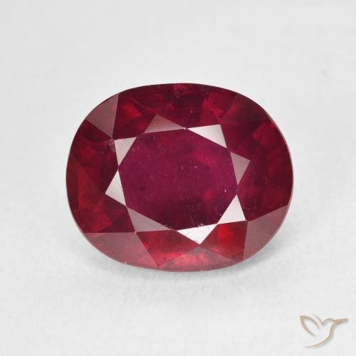 7.67ct Natural Blood Red Ruby, Oval, VS