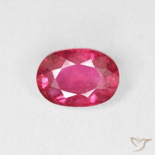 1.17ct Natural Pinkish Red Ruby, Oval, VS
