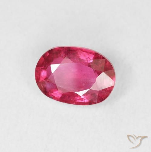 1.17 ct Red Ruby Stone, Natural Ruby in Oval Facet Shape for Sale