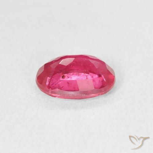 Ruby Gemstone in 7 x 5 mm (calibrated) Size for Sale, Ruby Stone in Pinkish Red Color