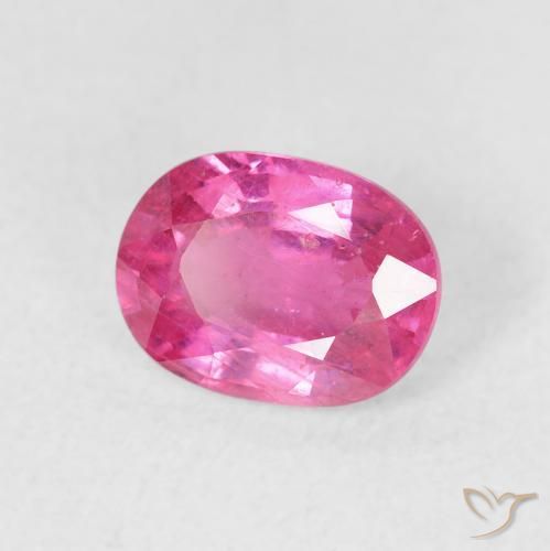 1.91 ct Pink Ruby Stone, Natural Ruby in Oval Facet Shape for Sale