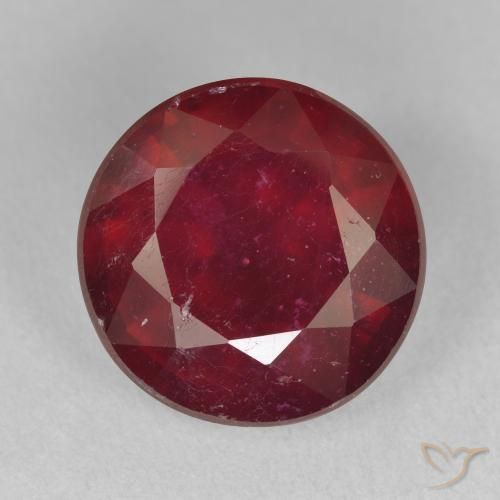 12.44ct Natural Wine Red Ruby, Round, VS-SI