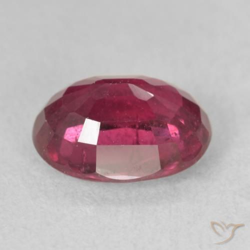 Ruby Gemstone in 10 x 8 mm (calibrated) Size for Sale, Ruby Stone in Reddish Pink Color