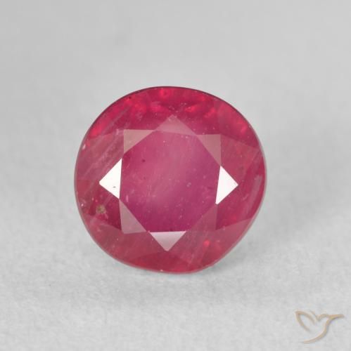 2.62ct Natural Pinkish Red Ruby, Round, VS-SI