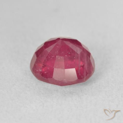 Ruby Gemstone in 7.5 mm (calibrated) Size for Sale, Ruby Stone in Pinkish Red Color