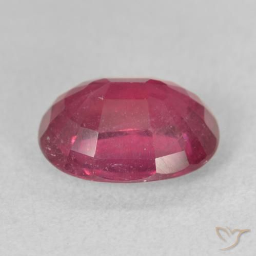 Ruby Gemstone in 10 x 8 mm (calibrated) Size for Sale, Ruby Stone in Medium Red Color