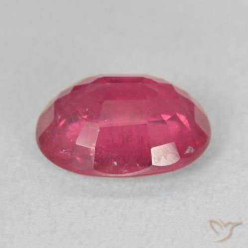 Ruby Gemstone in 10 x 8 mm (calibrated) Size for Sale, Ruby Stone in Pinkish Red Color