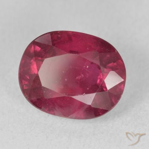 4.20 ct Red Ruby Stone, Natural Ruby in Oval Facet Shape for Sale