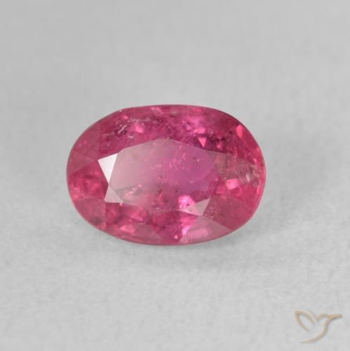 1.72 ct Pink Ruby Stone, Natural Ruby in Oval Facet Shape for Sale