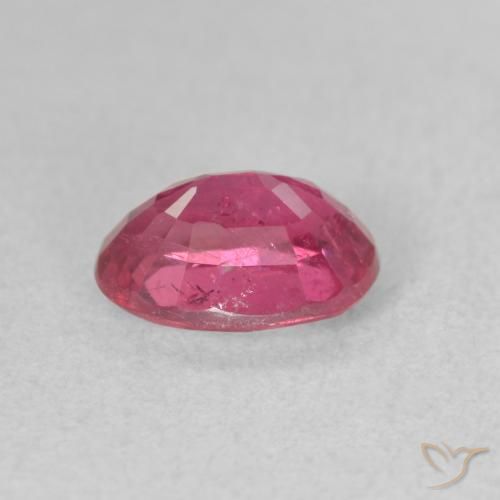 Ruby Gemstone in 8.1 x 5.7 mm Size for Sale, Ruby Stone in Hot Pink Color