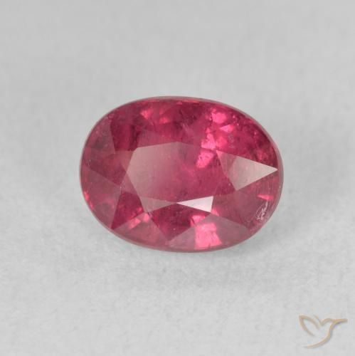2.28 ct Red Ruby Stone, Natural Ruby in Oval Facet Shape for Sale