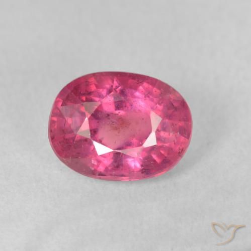 2.09ct Natural Dark Pink Ruby, Oval, VS-SI