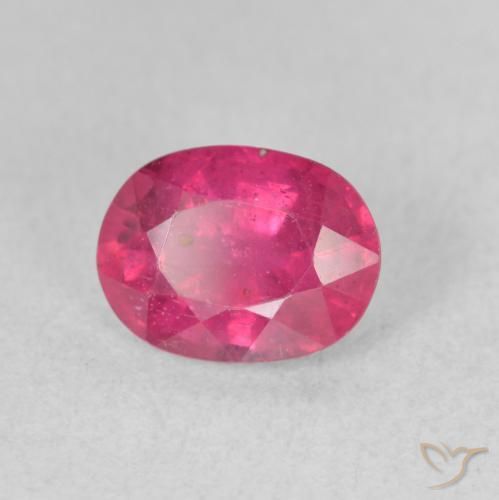 1.94 ct Red Ruby Stone, Natural Ruby in Oval Facet Shape for Sale