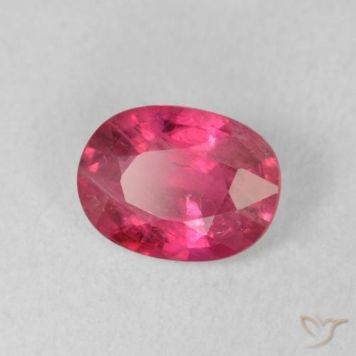 1.60 ct Red Ruby Stone, Natural Ruby in Oval Facet Shape for Sale