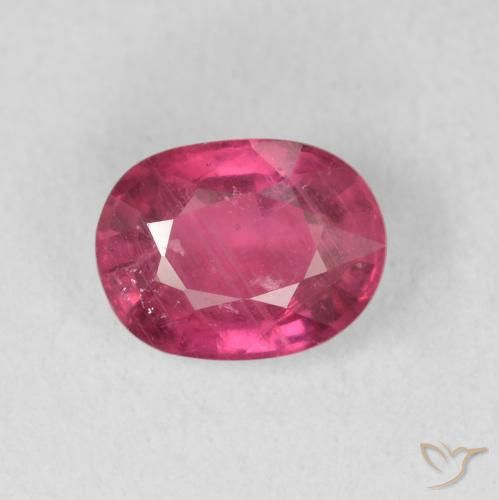 1.87ct Natural Medium Red Ruby, Oval, VS-SI