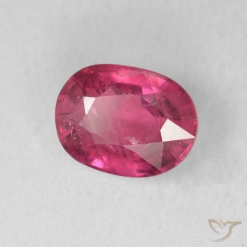 1.87 ct Red Ruby Stone, Natural Ruby in Oval Facet Shape for Sale