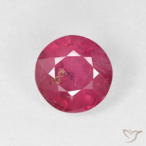 1.80ct Natural Pinkish Red Ruby, Round, SI