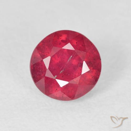 1.60ct Natural Blood Red Ruby, Round, VS-SI