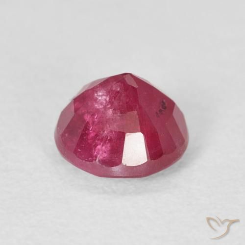 Ruby Gemstone in 6 mm (calibrated) Size for Sale, Ruby Stone in Medium Red Color