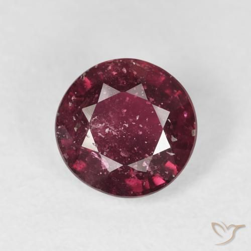 1.95ct Natural Deep Red Ruby, Round, SI-I1