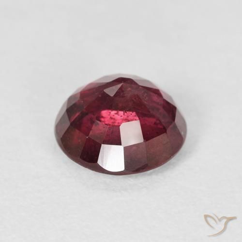 Ruby Gemstone in 7 mm (calibrated) Size for Sale, Ruby Stone in Deep Red Color