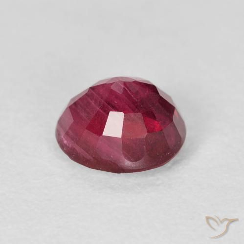 Ruby Gemstone in 7.5 mm (calibrated) Size for Sale, Ruby Stone in Blood Red Color