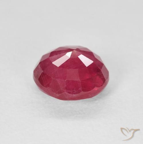 Ruby Gemstone in 7 mm (calibrated) Size for Sale, Ruby Stone in Jam Red Color