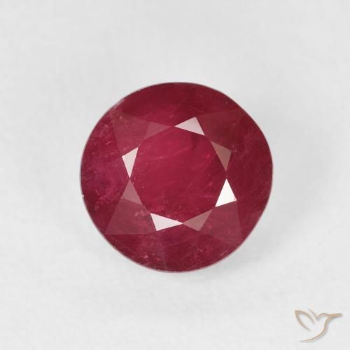 1.94ct Natural Deep Crimson Ruby, Round, VS-SI