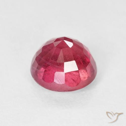 Ruby Gemstone in 6 mm (calibrated) Size for Sale, Ruby Stone in Pinkish Red Color