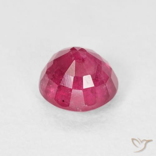 Ruby Gemstone in 5 mm (calibrated) Size for Sale, Ruby Stone in Reddish Pink Color