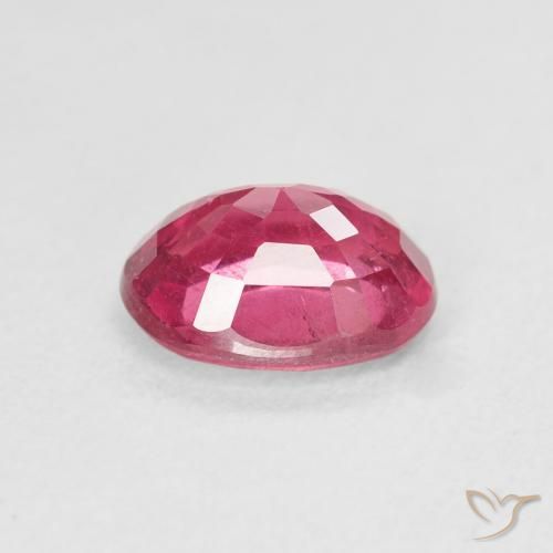 Ruby Gemstone in 8 x 6 mm (calibrated) Size for Sale, Ruby Stone in Pinkish Red Color